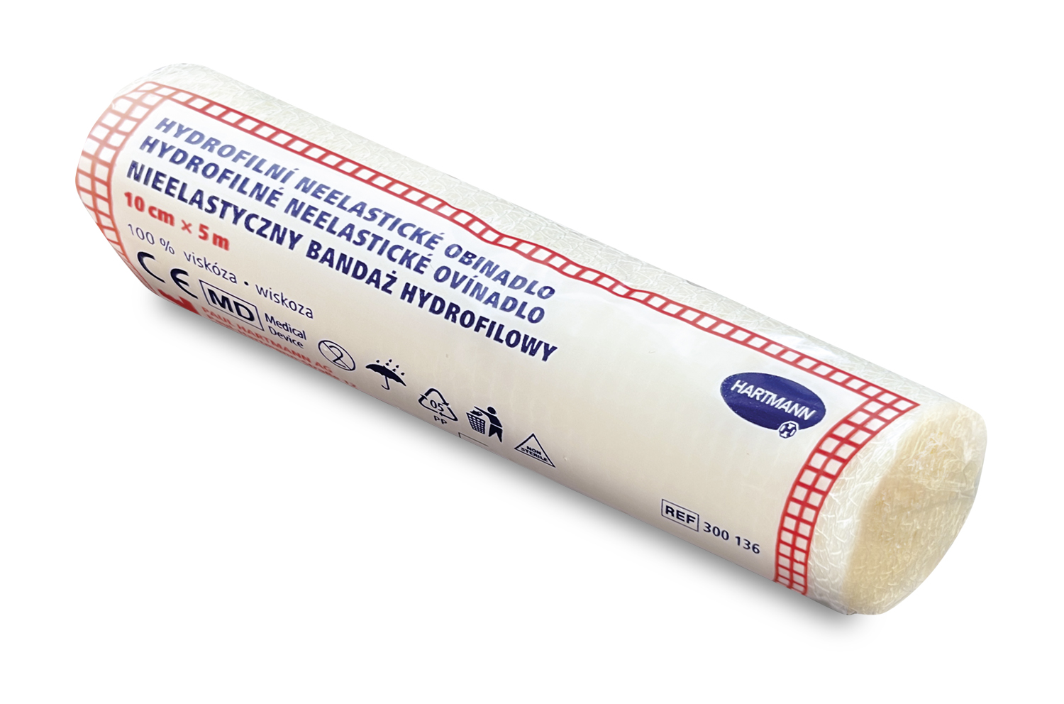 Hartmann Hydrofilní neelastické obinadlo 10 cm x 5 m 1 ks Hartmann