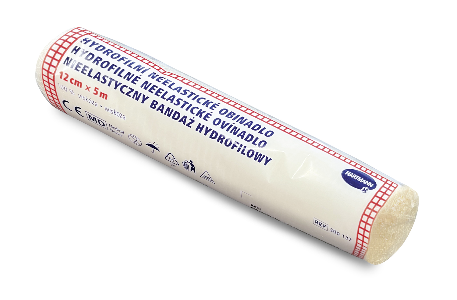 Hartmann Hydrofilní neelastické obinadlo 12 cm x 5 m 1 ks Hartmann