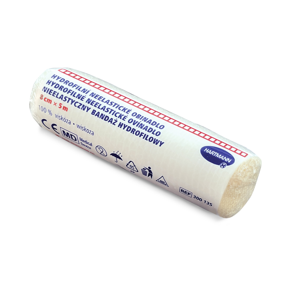 Hartmann Hydrofilní neelastické obinadlo 8 cm x 5 m 1 ks Hartmann