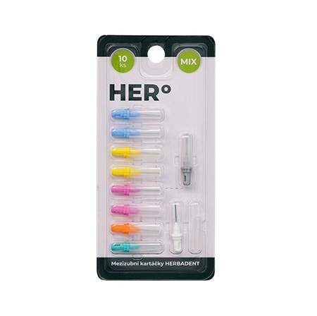 Herbadent HERo Mix náhradní mezizubní kartáčky 10 ks Herbadent