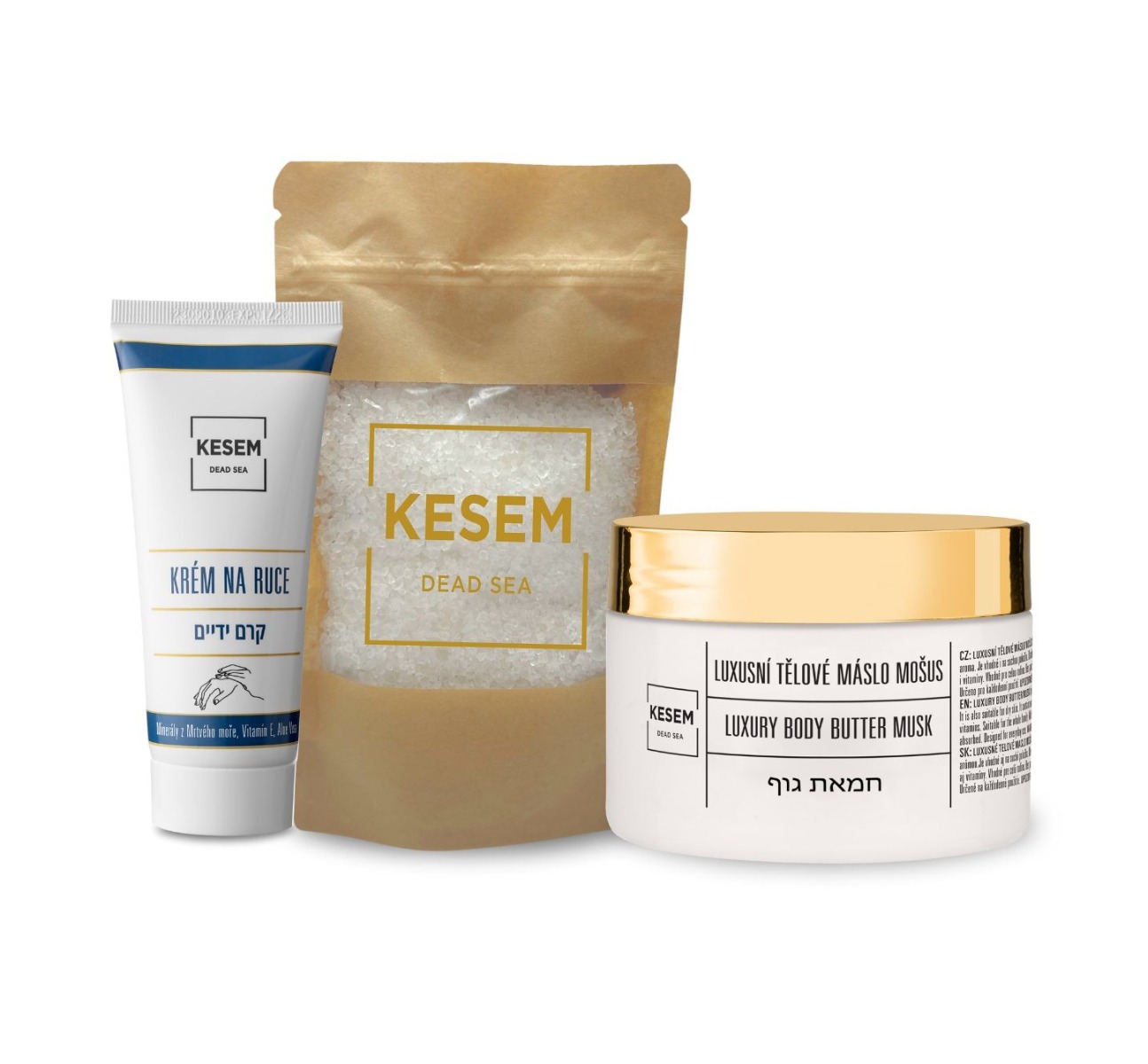 KESEM Vánoční balíček Zima –⁠⁠⁠⁠⁠⁠ teplo & vůně & hydratace 3 ks KESEM