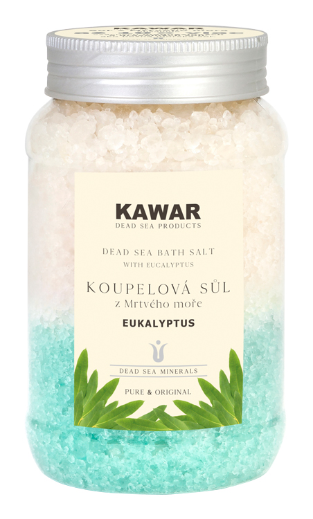 Kawar Koupelová sůl z Mrtvého moře Eukalyptus 500 g Kawar