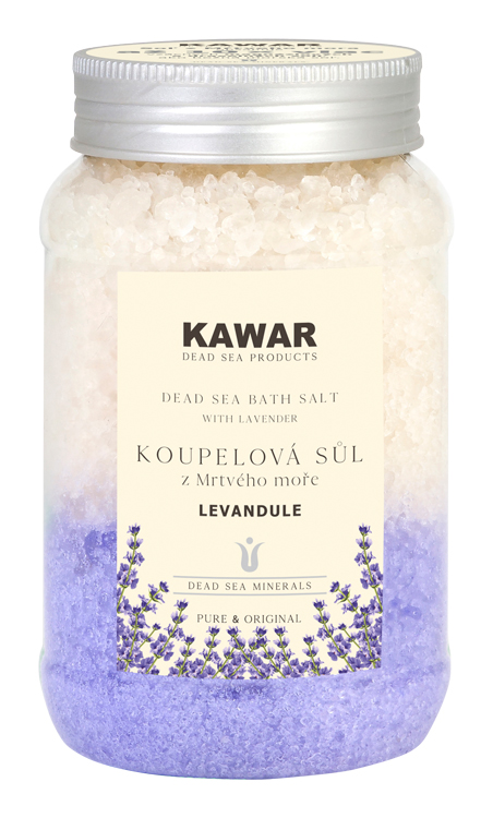 Kawar Koupelová sůl z Mrtvého moře Levandule 500 g Kawar