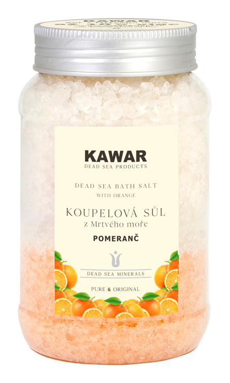 Kawar Koupelová sůl z Mrtvého moře Pomeranč 500 g Kawar