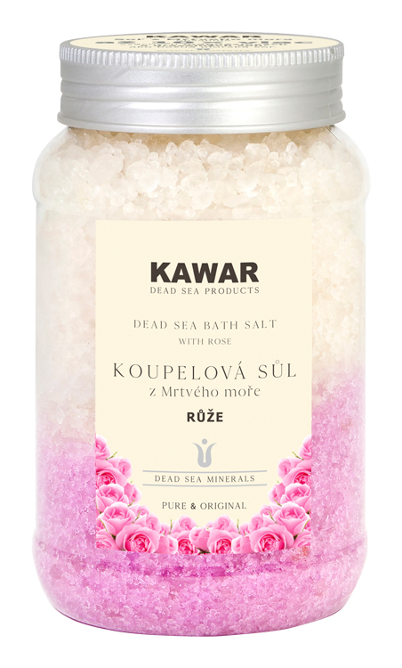 Kawar Koupelová sůl z Mrtvého moře Růže 500 g Kawar