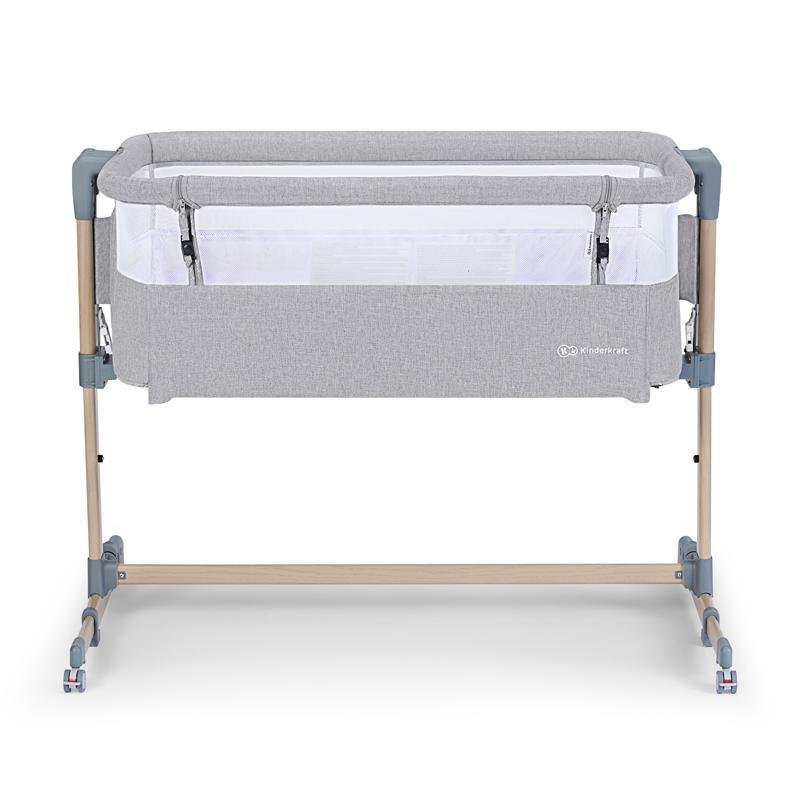 Kinderkraft select Postýlka dětská polohovatelná Neste Air Grey Wood