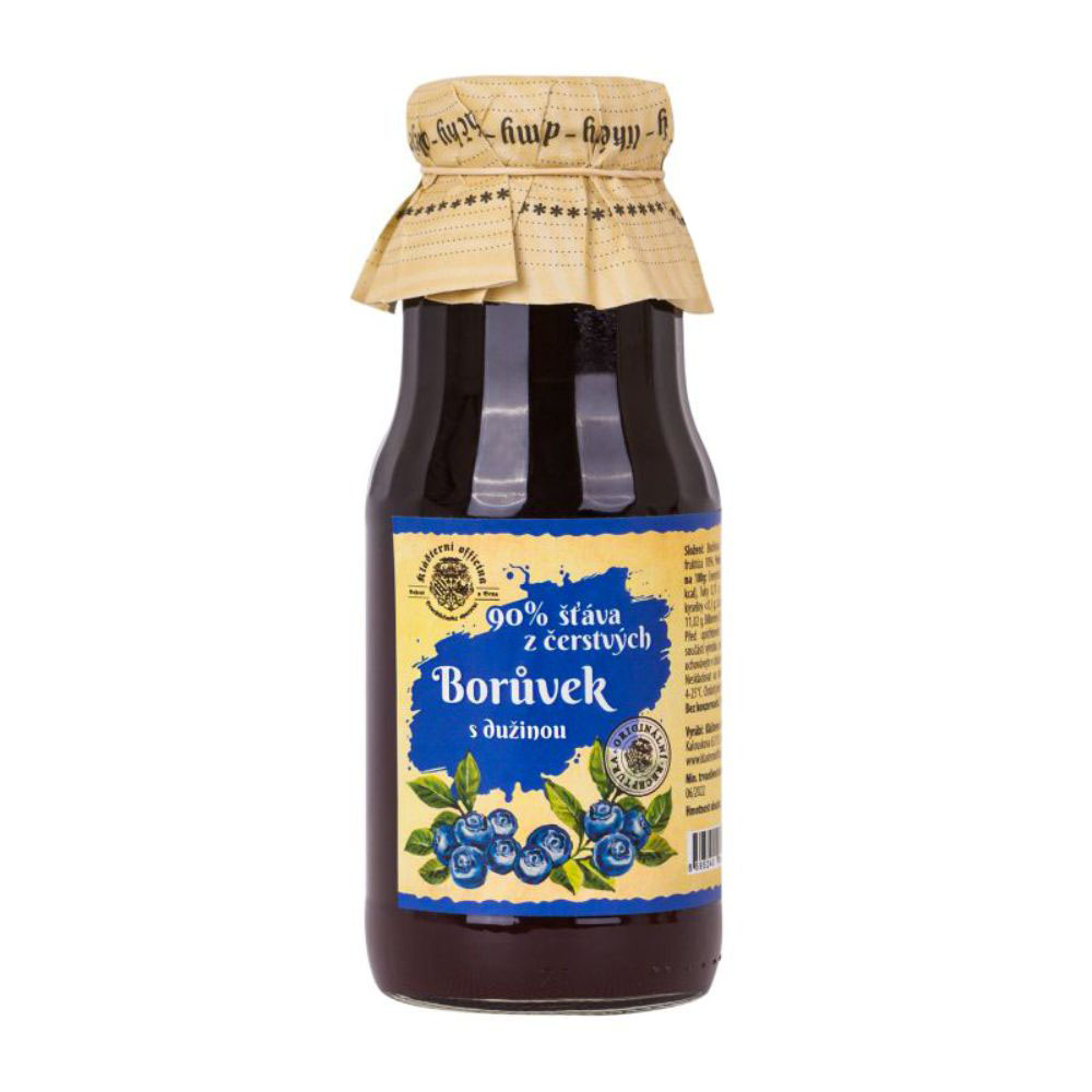 Klášterní officína Šťáva z čerstvé borůvky 300 g Klášterní officína