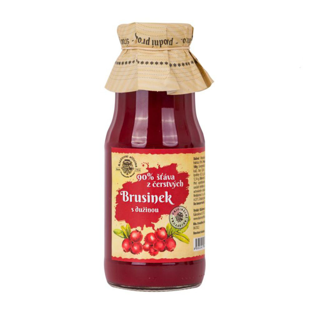 Klášterní officína Šťáva z čerstvé brusinky 300 g Klášterní officína