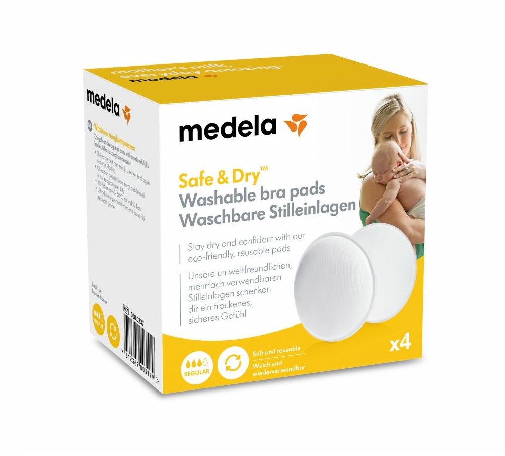 Medela Prsní vložky pratelné na opakované použití 4 ks Medela