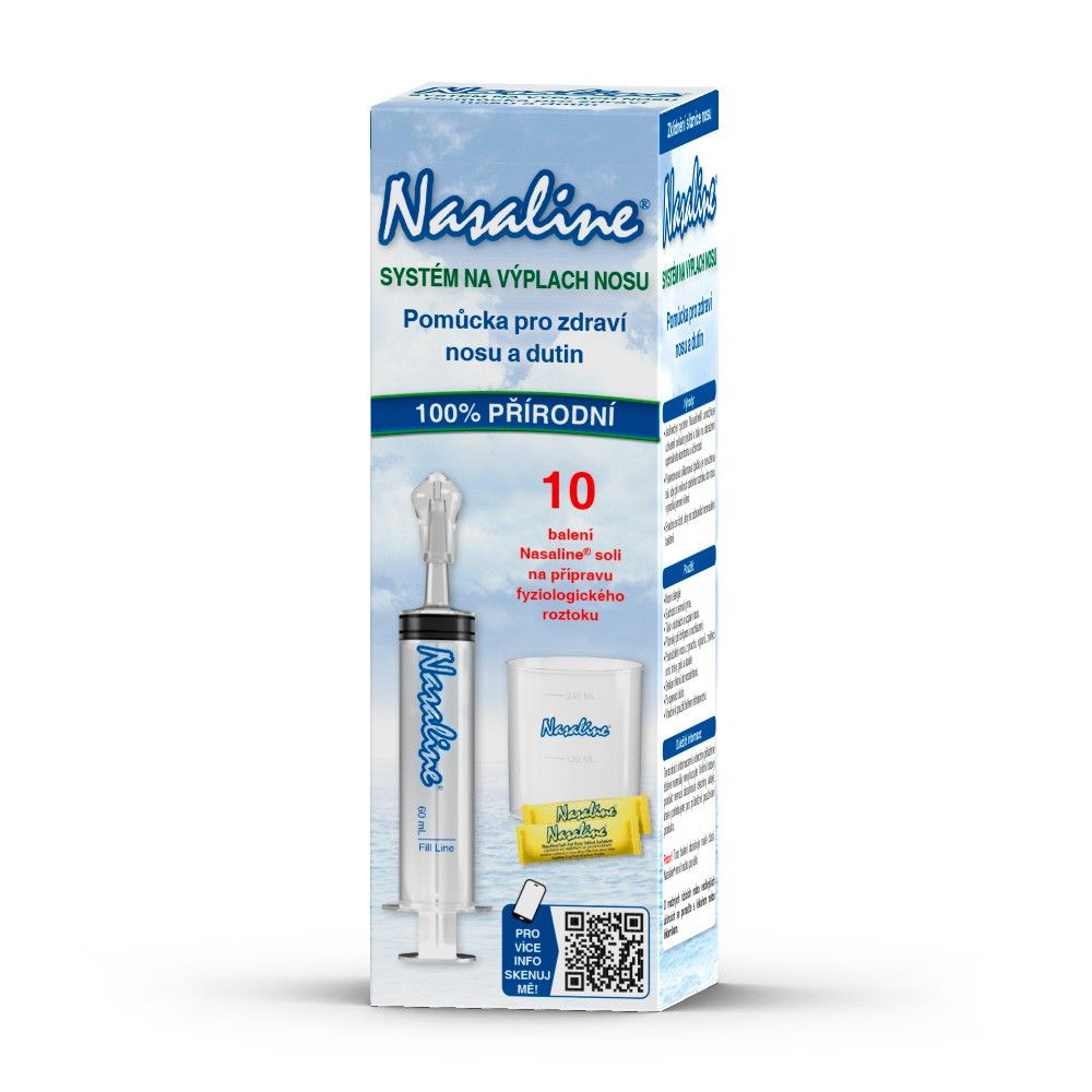 Nasaline Systém na výplach nosu 10 ks Nasaline