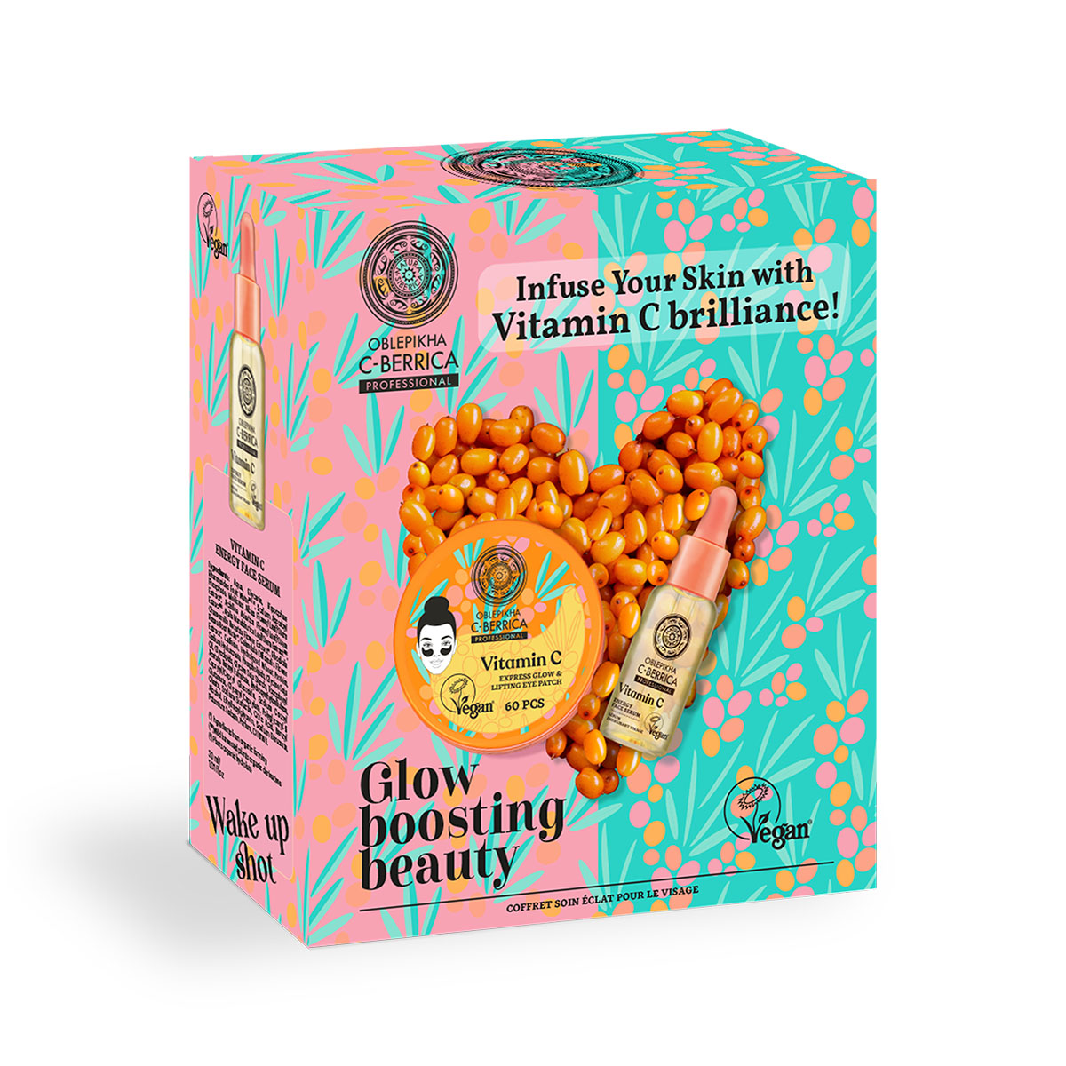 Natura Siberica Oblepikha C-Berrica Glow Boosting Beauty pleťový set 2 ks Natura Siberica