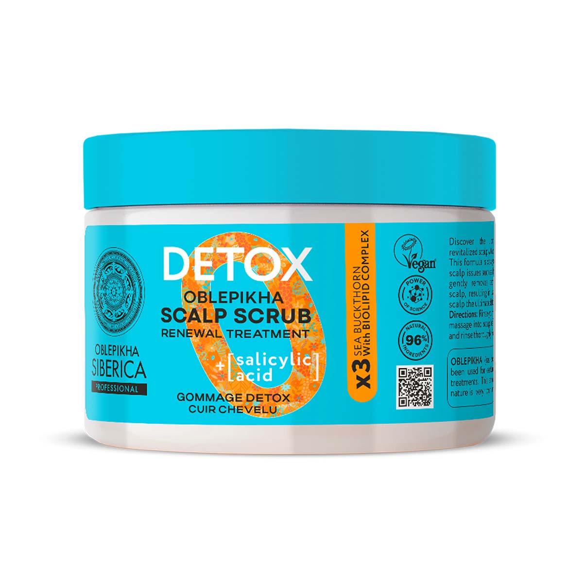 Natura Siberica Oblepikha Detox Peeling vlasové pokožky 300 ml Natura Siberica