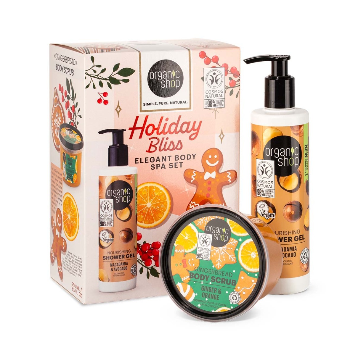 Organic Shop Holiday Bliss Vánoční set 2 ks Organic Shop