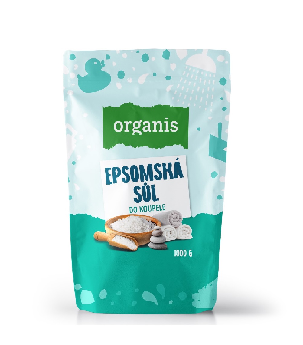 Organis Epsomská sůl do koupele 1000 g Organis