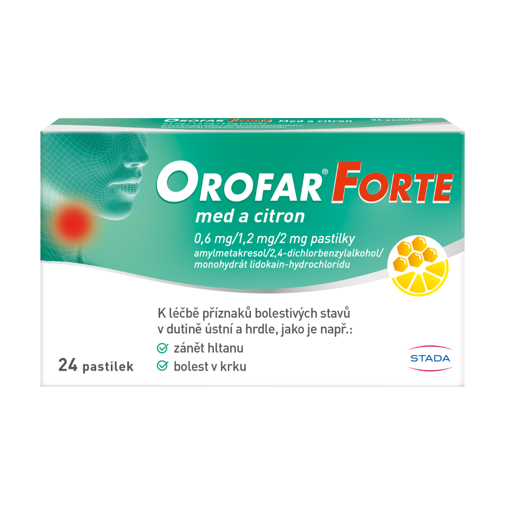 Orofar Forte med a citron 24 pastilek Orofar