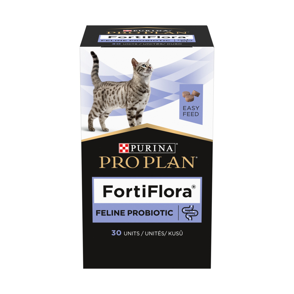PURINA Pro Plan FortiFlora Feline Probiotic 30 žvýkacích tablet Purina