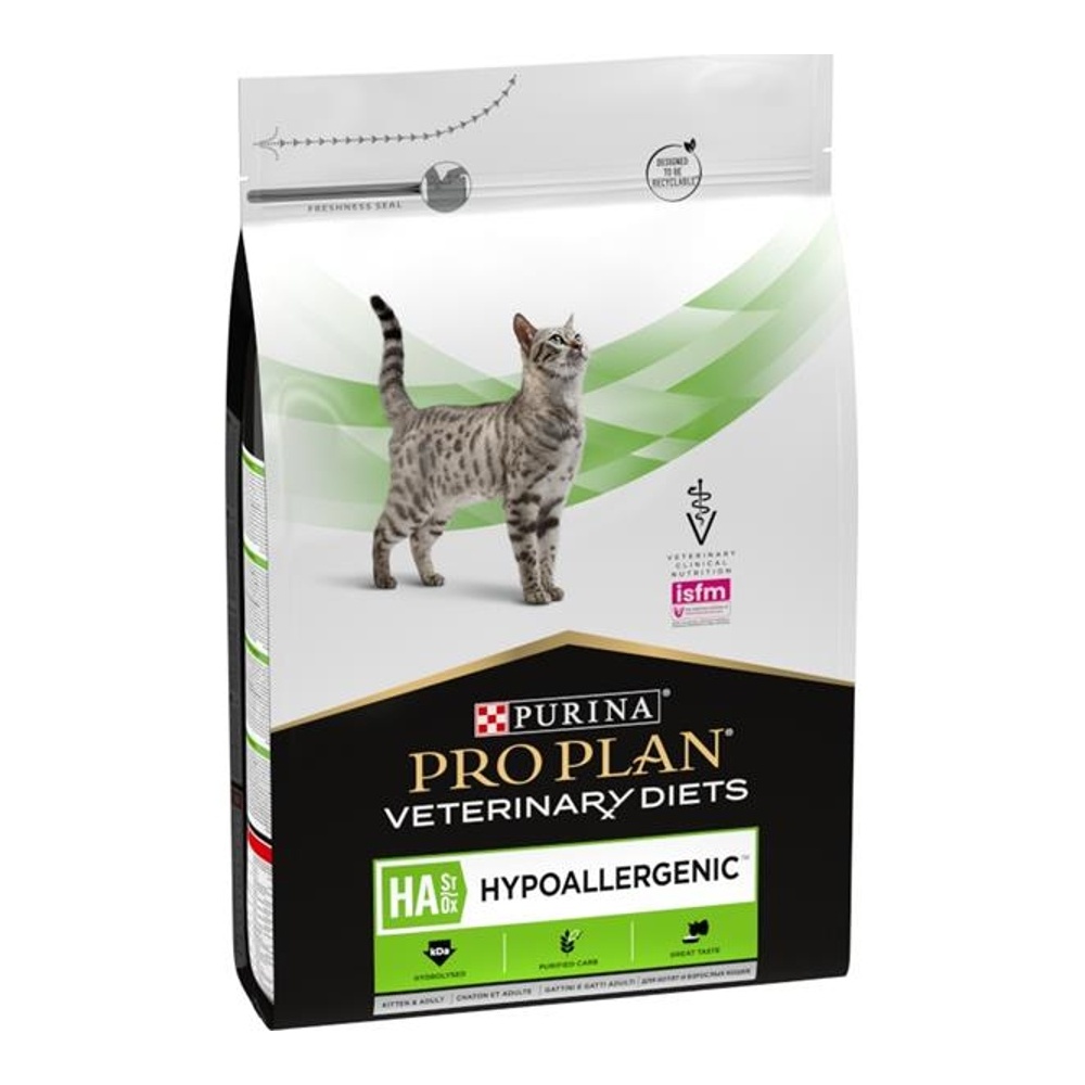 PURINA Pro Plan Veterinary Diets HA St/Ox Hypoallergenic granule pro kočku 3