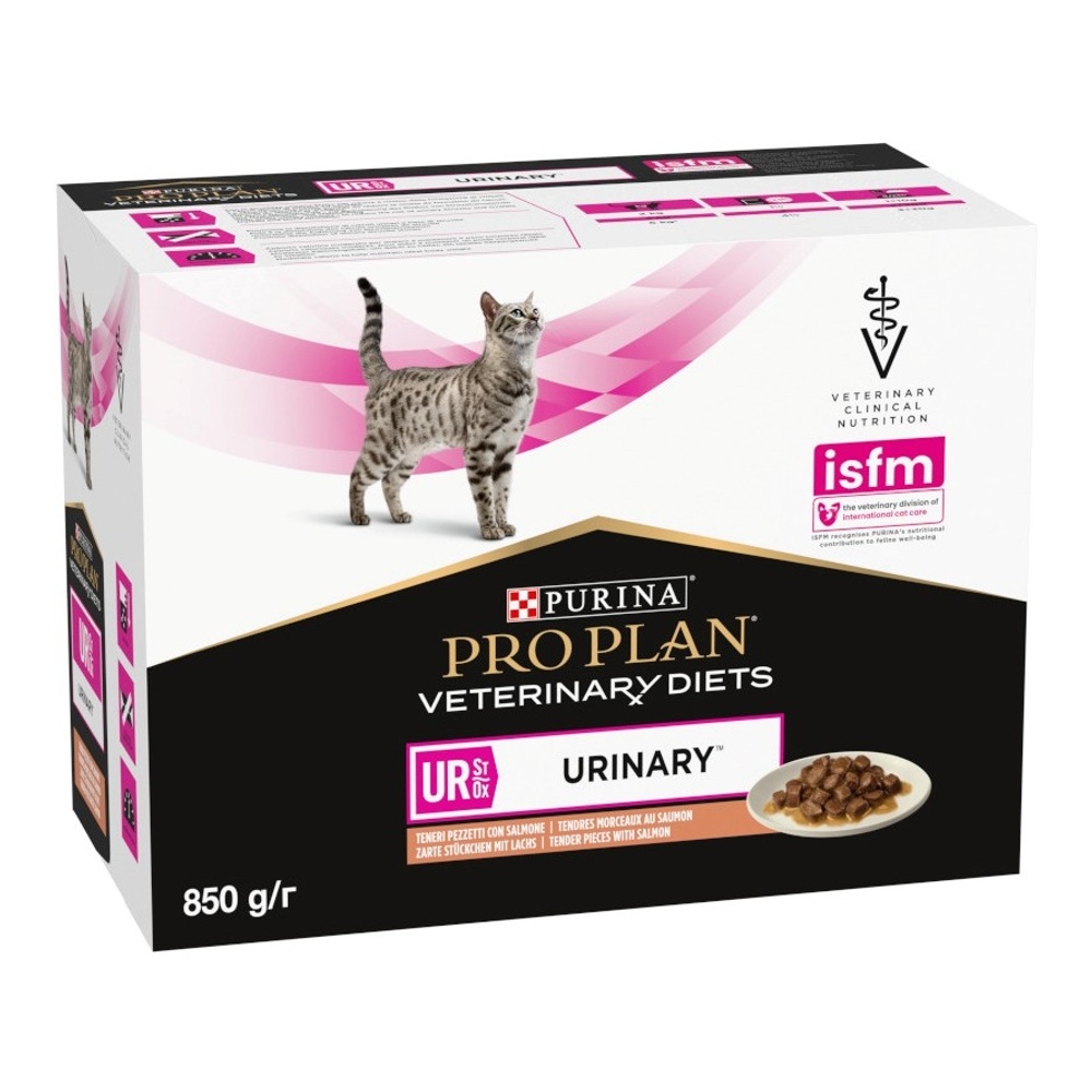 PURINA Pro Plan Veterinary Diets St/Ox Urinary salmon kapsičky pro kočky 10x85 g Purina