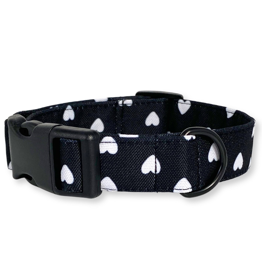 PafDog® Obojek pro psy LÁSKA - černý se srdíčky PAF-509 PafDog