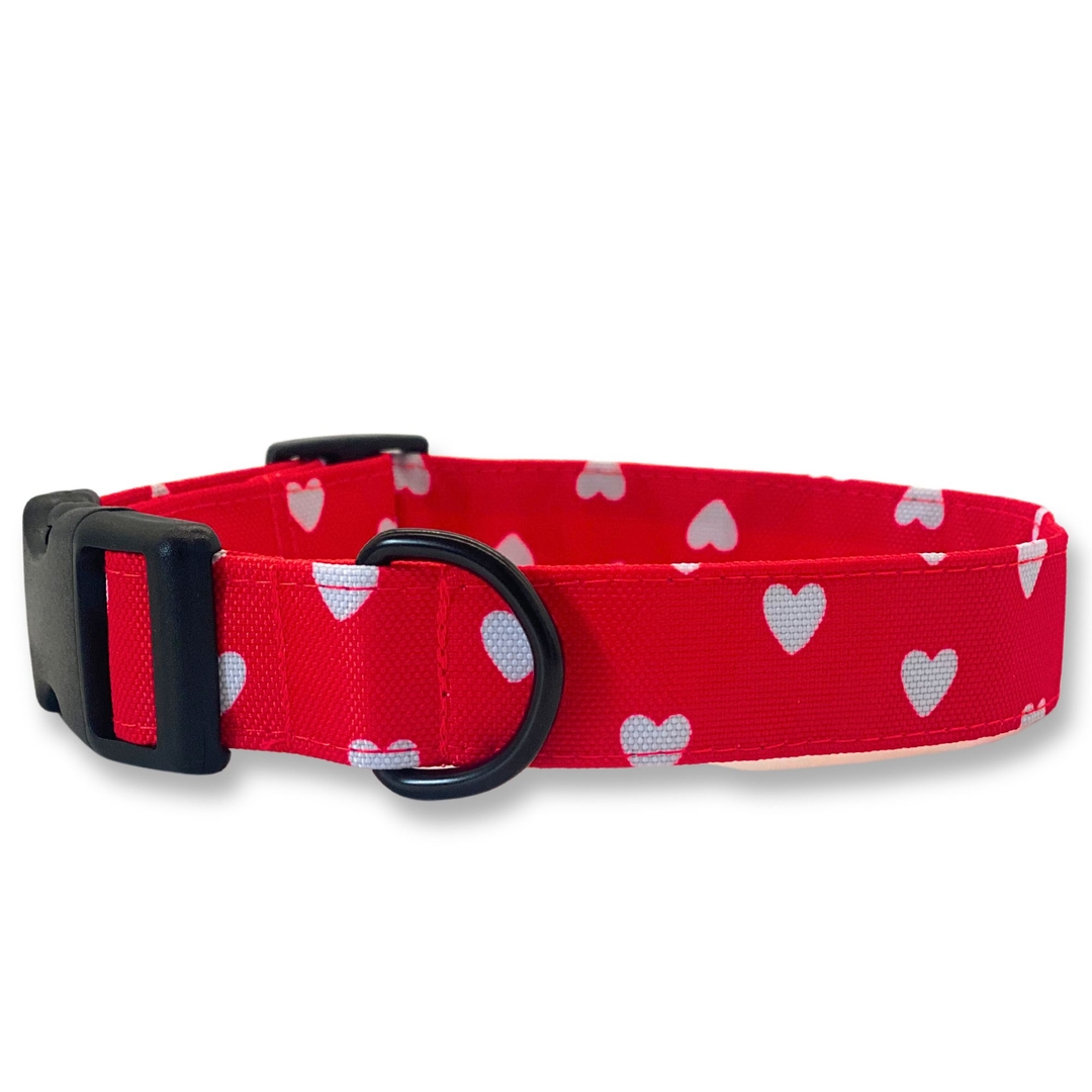 PafDog® Obojek pro psy LÁSKA - červený se srdíčky PAF-512 PafDog
