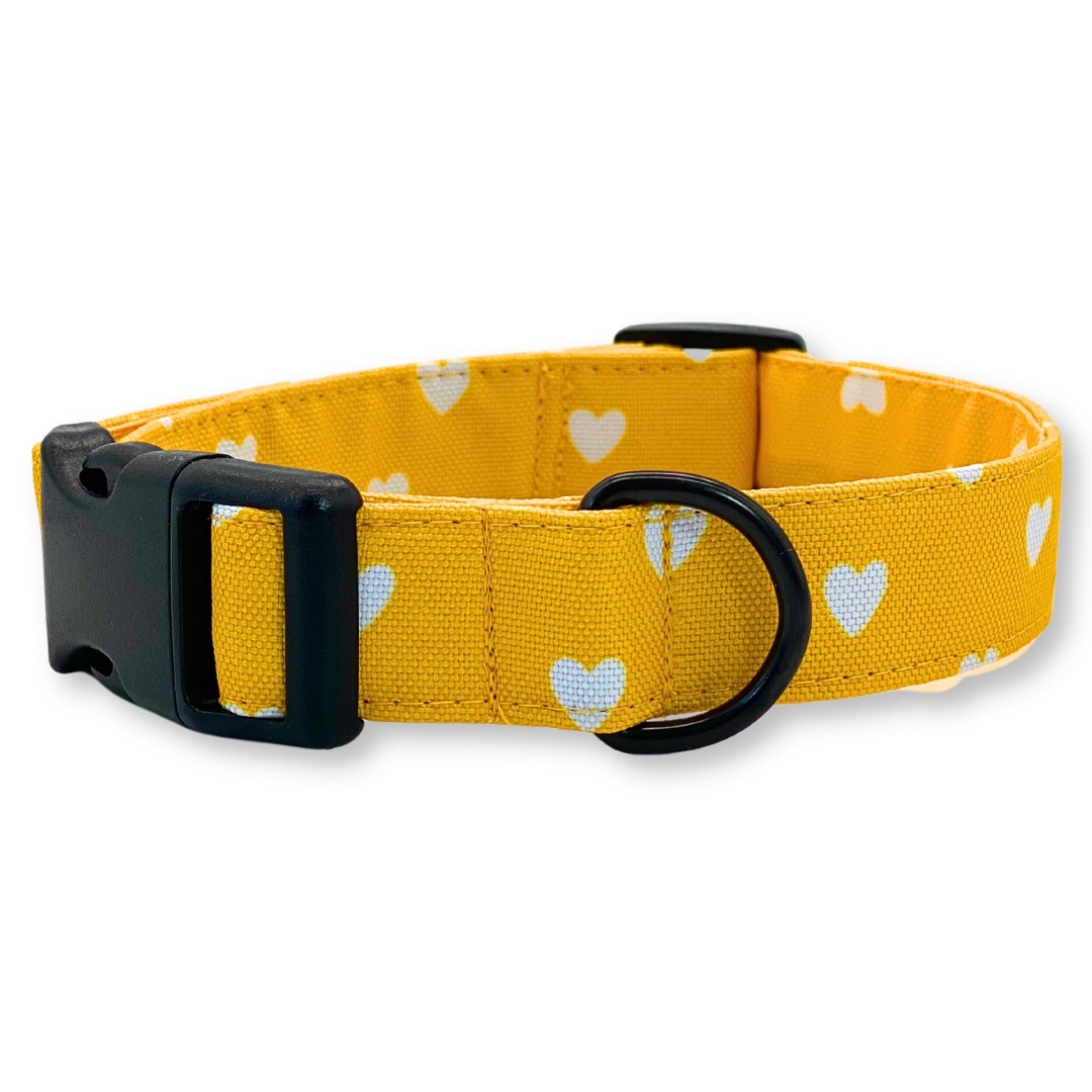 PafDog® Obojek pro psy LÁSKA - žlutý se srdíčky PAF-527 PafDog