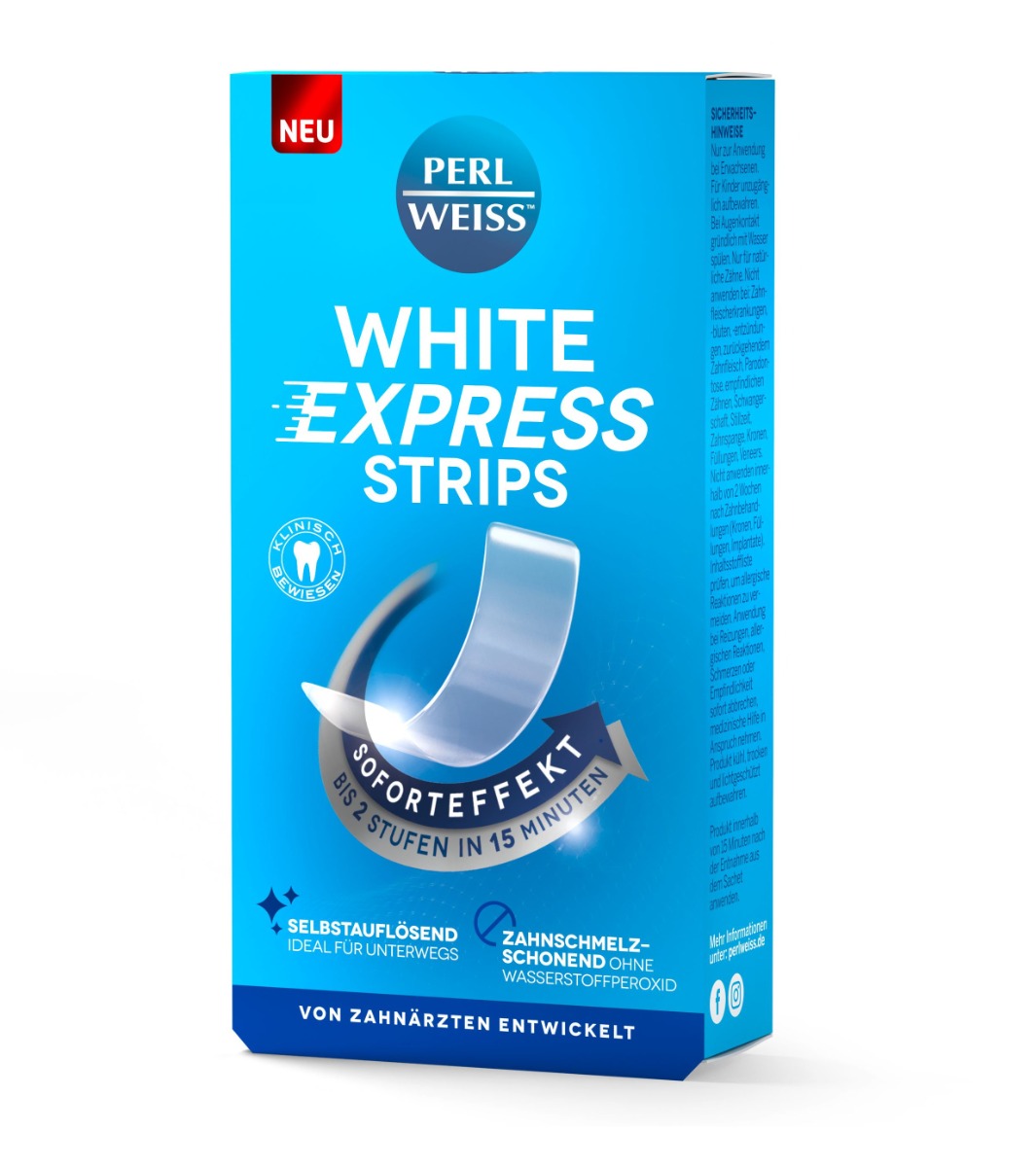 Perl Weiss White Express bělicí pásky 4 ks Perl Weiss