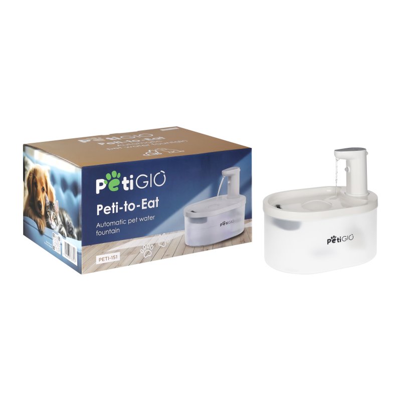 PetiGIO peti-to-Eat automatická fontána pro domácí mazlíčky plast PetiGIO