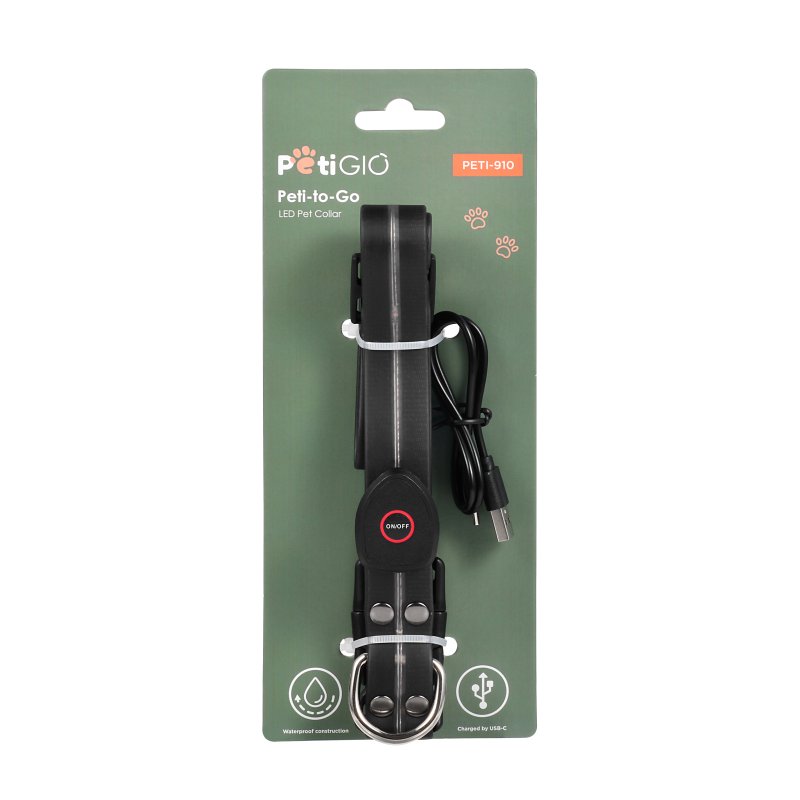 PetiGIO peti-to-Go LED obojek pro psy vel. S PetiGIO