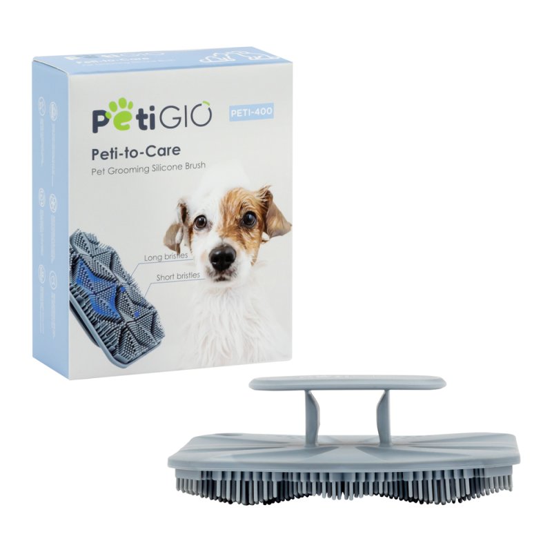 PetiGIO silikonový kartáček na péči o domácí mazlíčky PetiGIO
