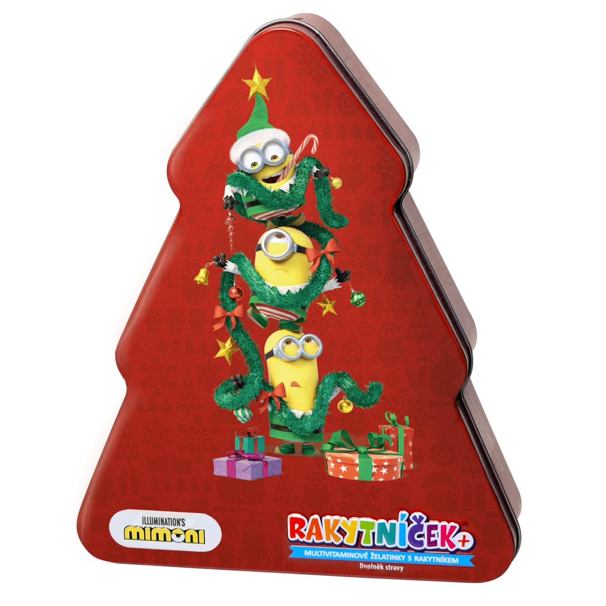 Rakytníček Multivitaminové želatinky Mimoni stromeček 50 ks Rakytníček