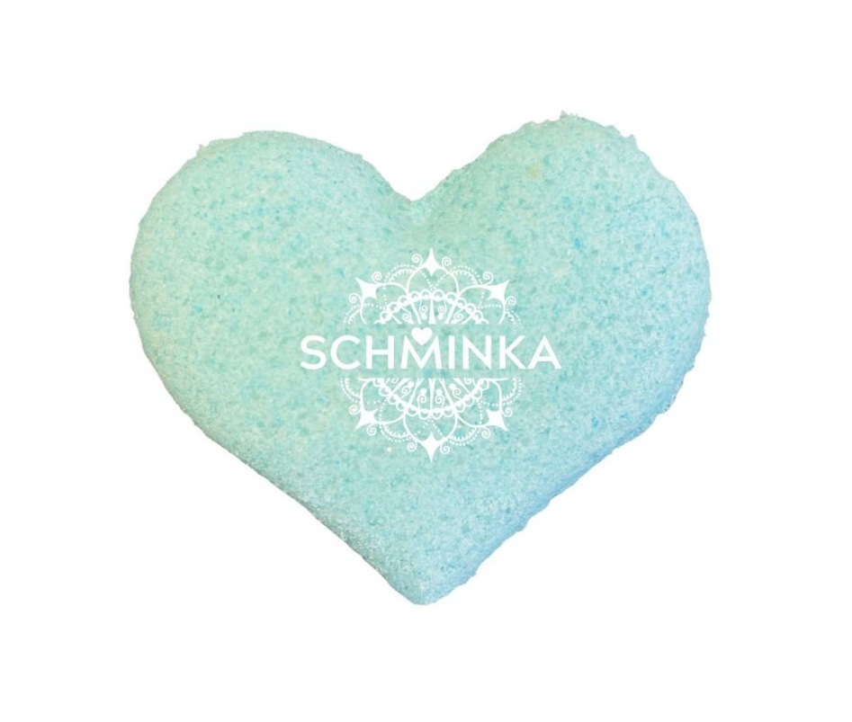 Schminka Šumivé máslové srdíčko do koupele Černý hrozen & Kiwi 45 g Schminka