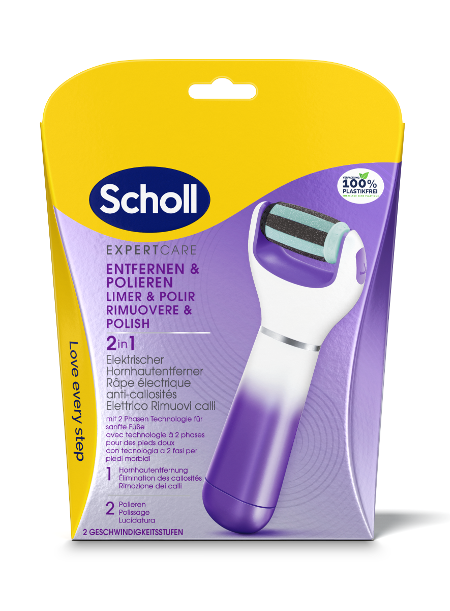 Scholl Expertcare Velvet Smooth 2in1 elektrický pilník purple Scholl