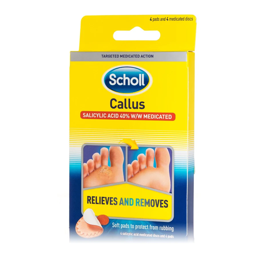 Scholl Polštářky na citlivá místa chodidel 4 ks Scholl