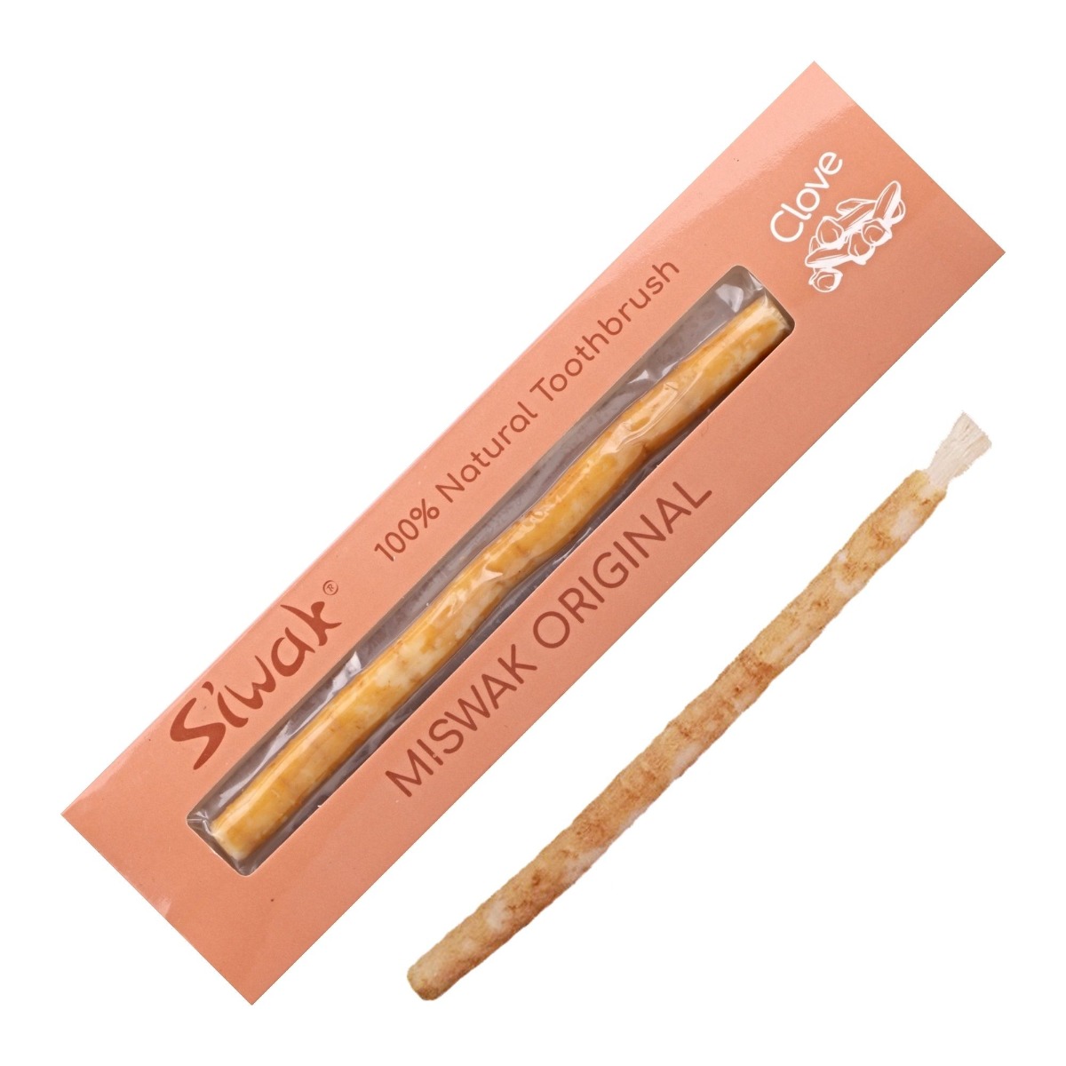 Siwak Miswak Original Hřebíček přírodní zubní kartáček 1 ks Siwak
