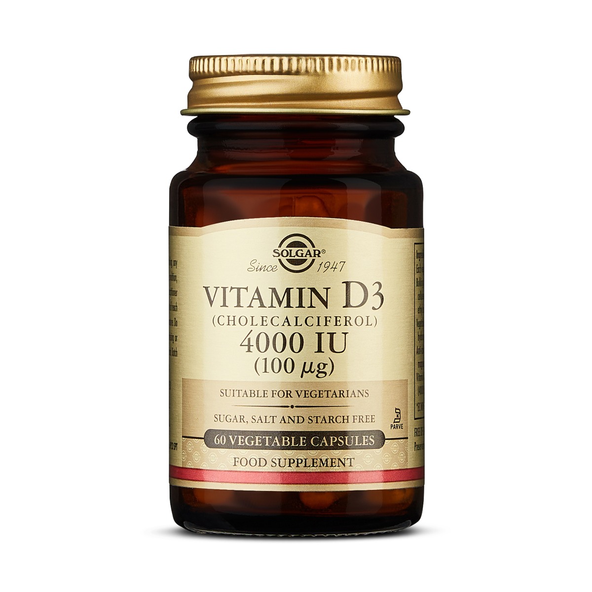 Solgar Vitamin D3 4000 IU 60 kapslí Solgar