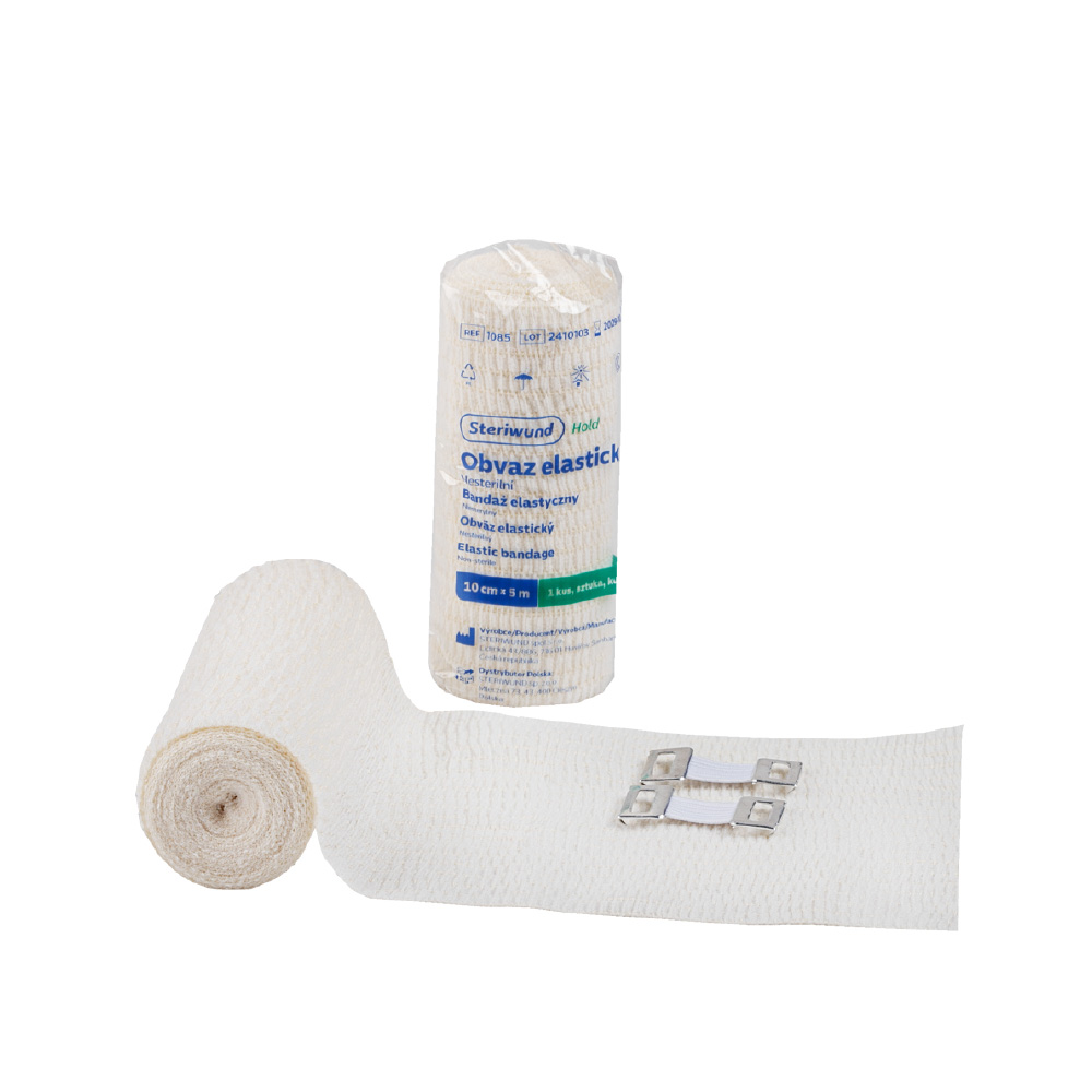 Steriwund Obvaz elastický nesterilní 10 cm x 5 m 1 ks Steriwund