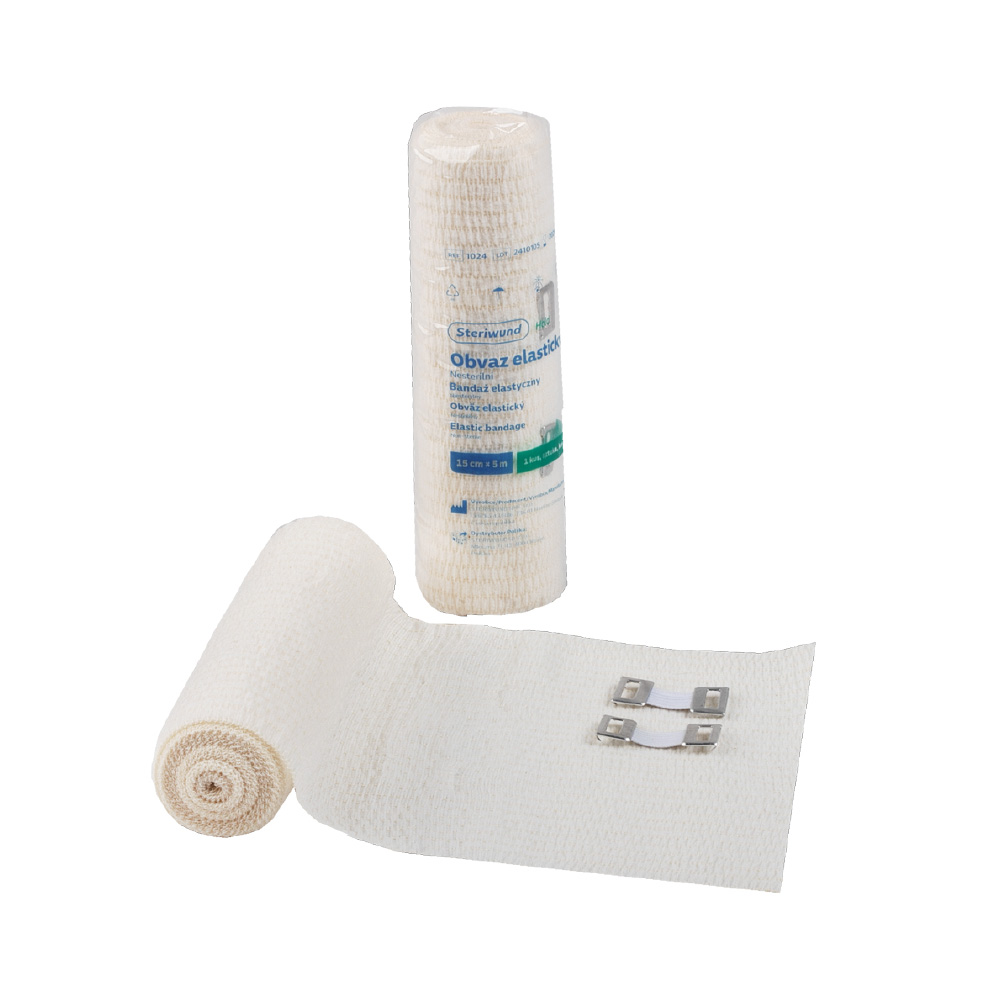 Steriwund Obvaz elastický nesterilní 15 cm x 5 m 1 ks Steriwund