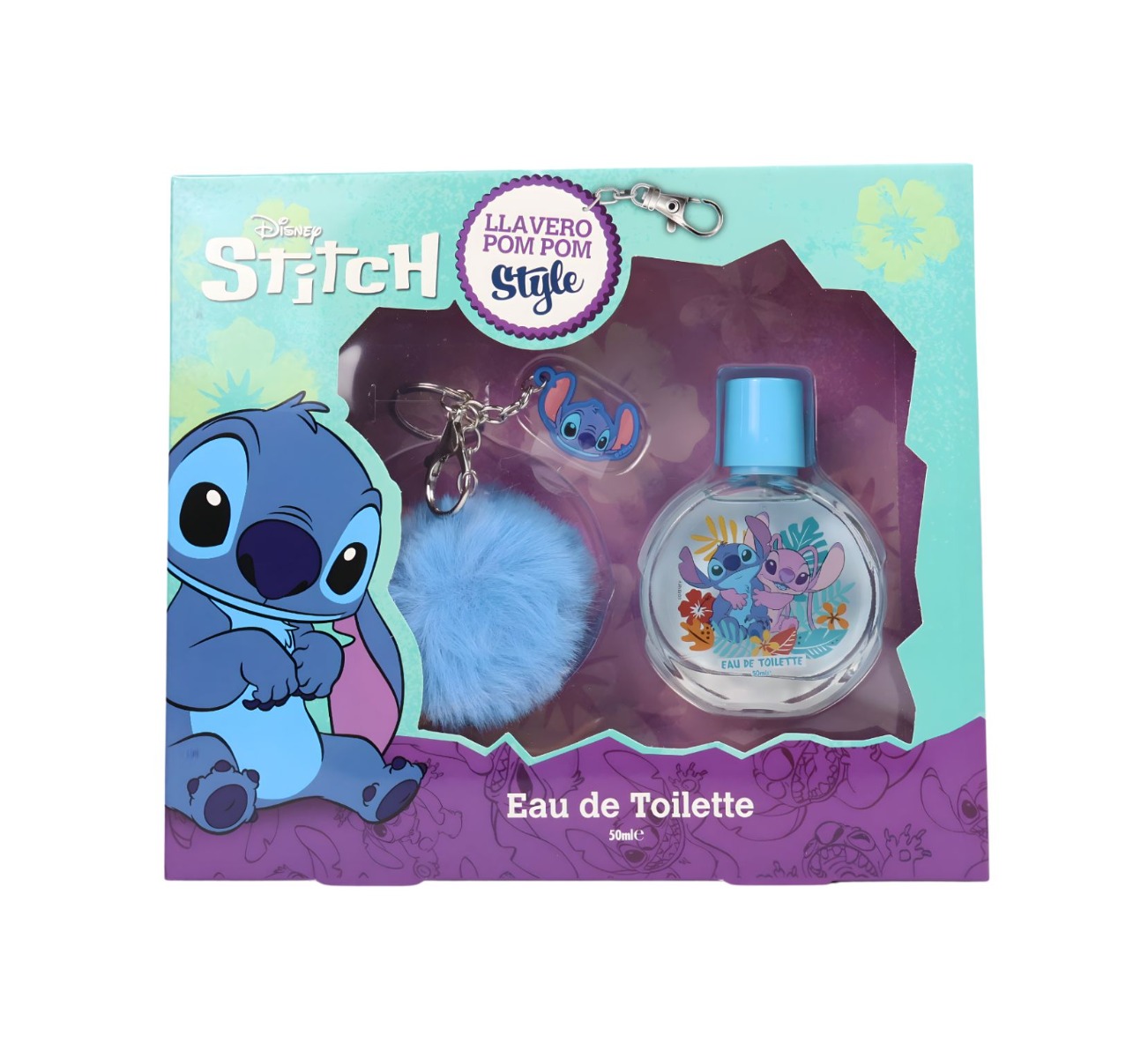 Stitch Toaletní voda 50 ml + pompom klíčenka Stitch