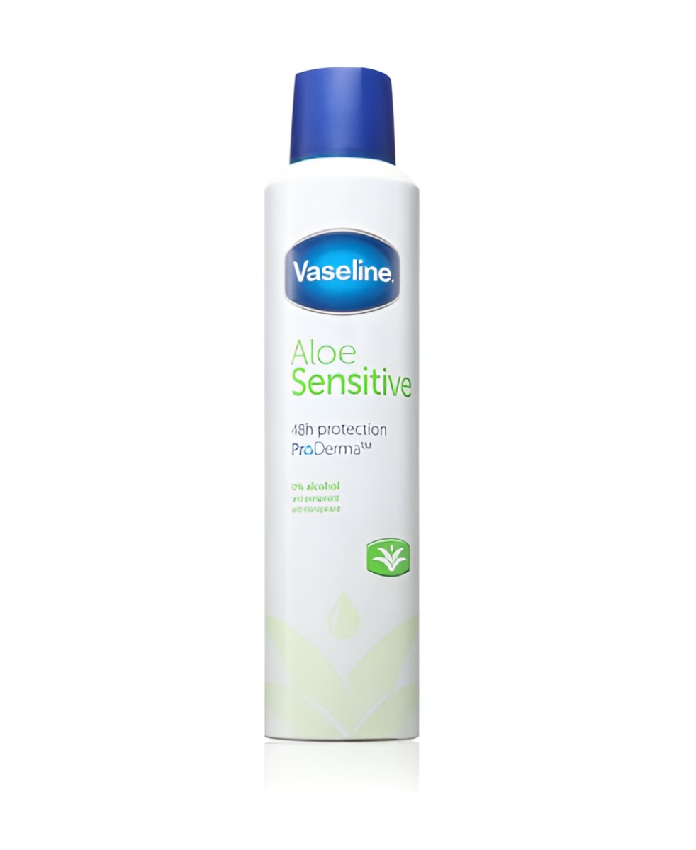 Vaseline Aloe Sensitive antiperspirant ve spreji 250 ml Vaseline