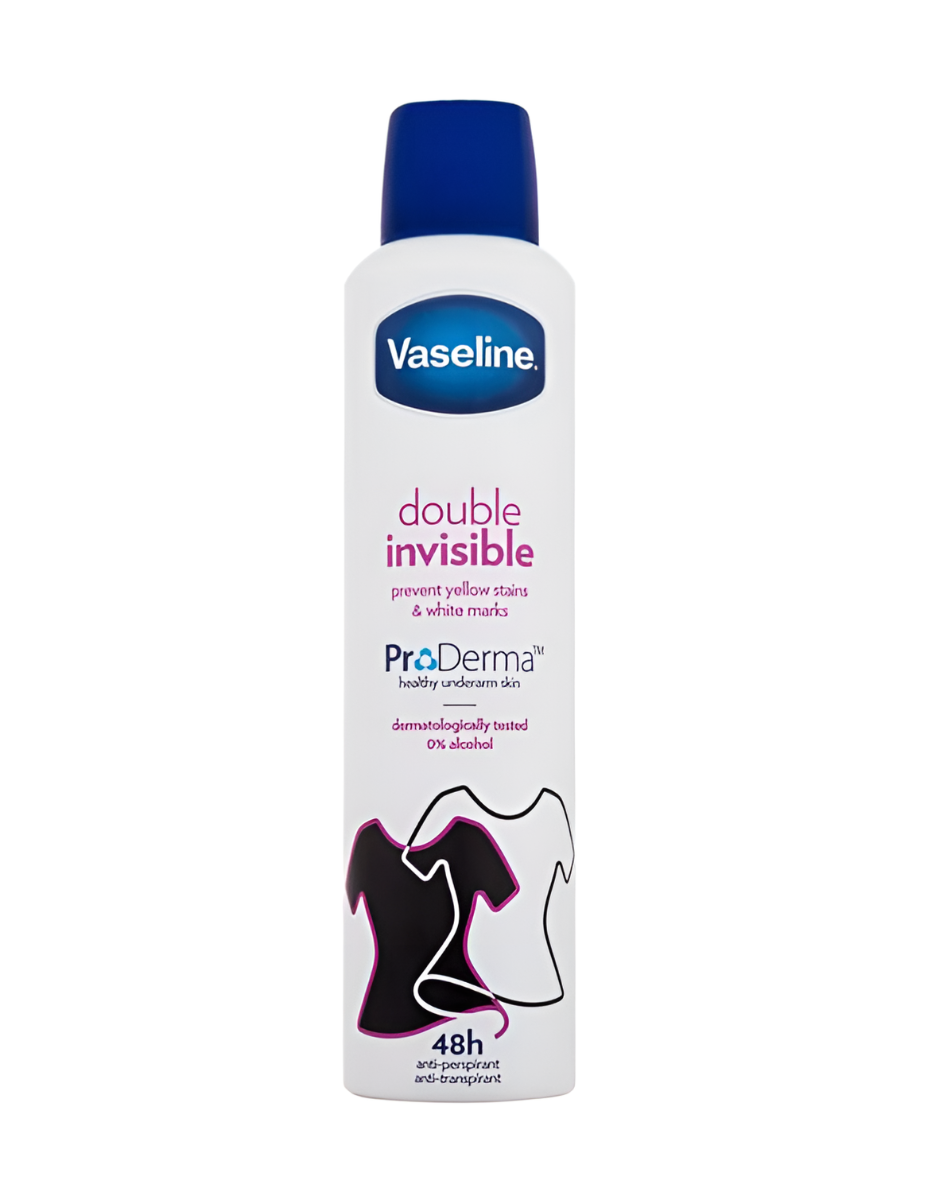 Vaseline Double Invisible antiperspirant ve spreji 250 ml Vaseline