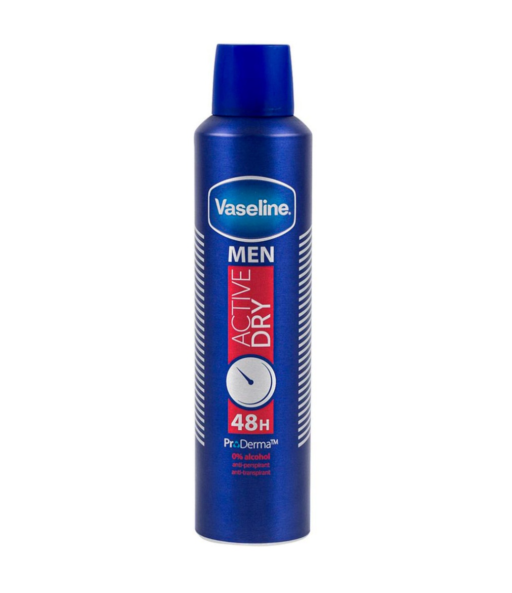 Vaseline Men Active Dry antiperspirant ve spreji 250 ml Vaseline