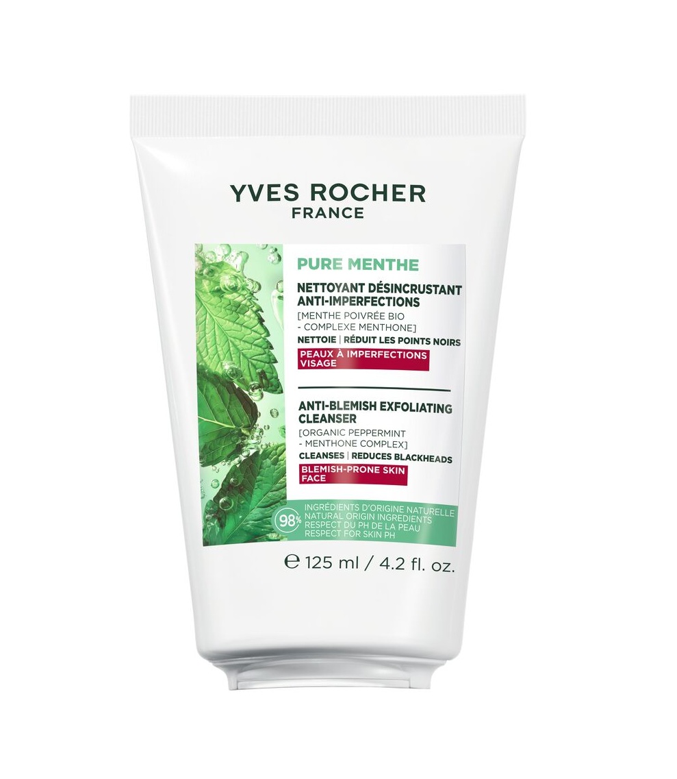 Yves Rocher Pure Menthe Čisticí gel s jemným peelingem 125 ml Yves Rocher