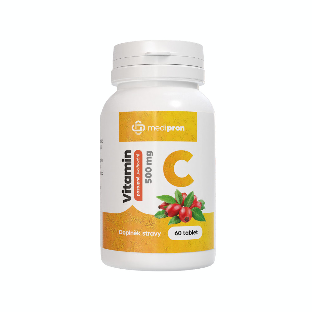medipron Vitamin C se šípky 500 mg 60 tablet medipron