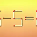 10 sekunžu laikā jums ir jāpārvieto tikai viens mačs: intelekta pārbaude 10 sekunžu laikā jums ir jāpārvieto tikai viens mačs: intelekta