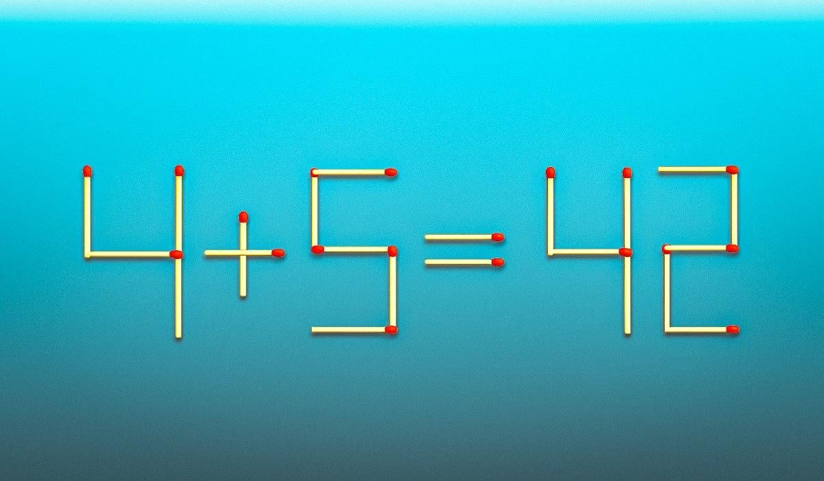 Jāvelk 2 sērkociņi, un vienlīdzība kļūs pareiza: ātrais IQ tests