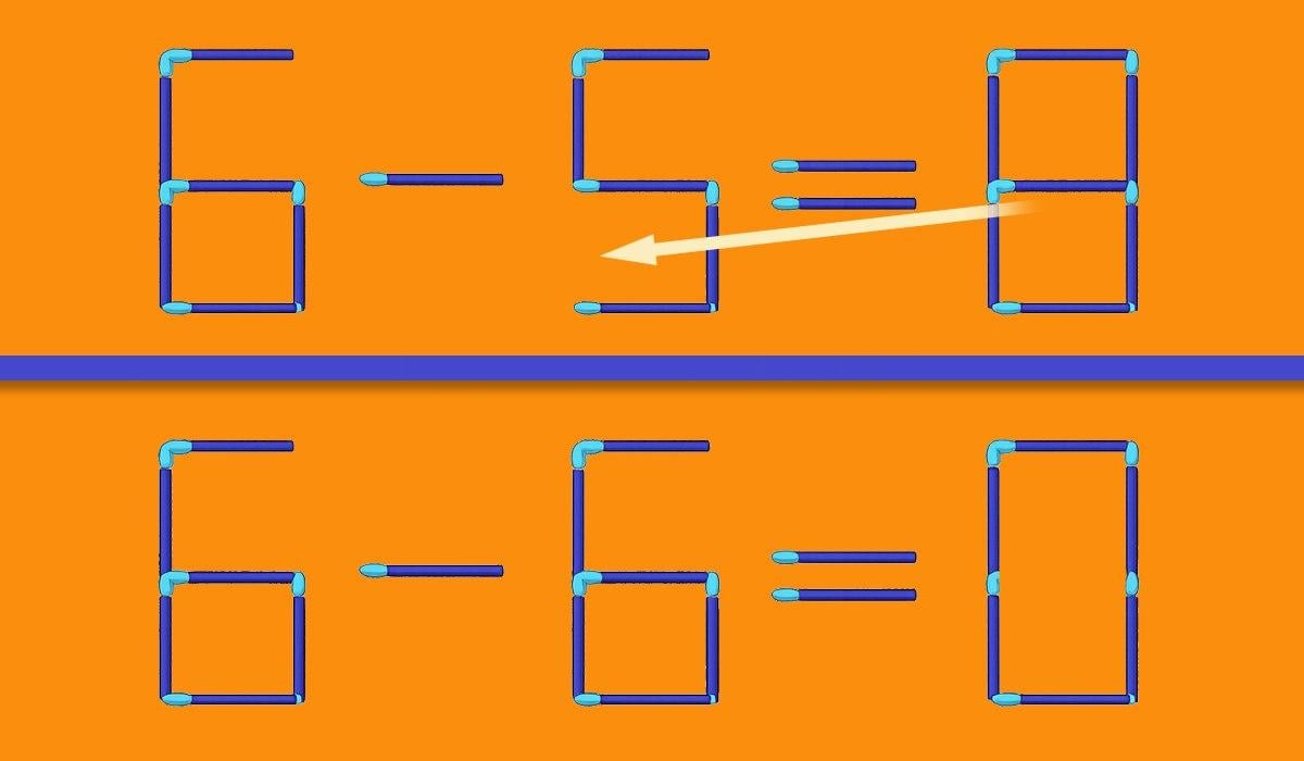 Ātrais IQ tests: jums ir nepieciešams pārvietot tikai vienu sērkociņu