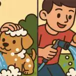 IQ tests: atrodiet 3 atšķirības zēna un suņa attēlā 31