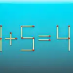 Jāvelk 2 sērkociņi, un vienlīdzība kļūs pareiza: ātrais IQ tests Jāvelk 2 sērkociņi, un vienlīdzība kļūs pareiza: ātrais IQ tests